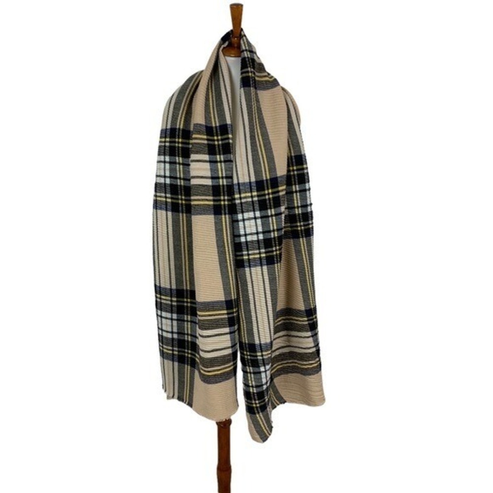 Marcus Adler Scarf One Size Womens Plaid Blanket Cozy Winter Wrap